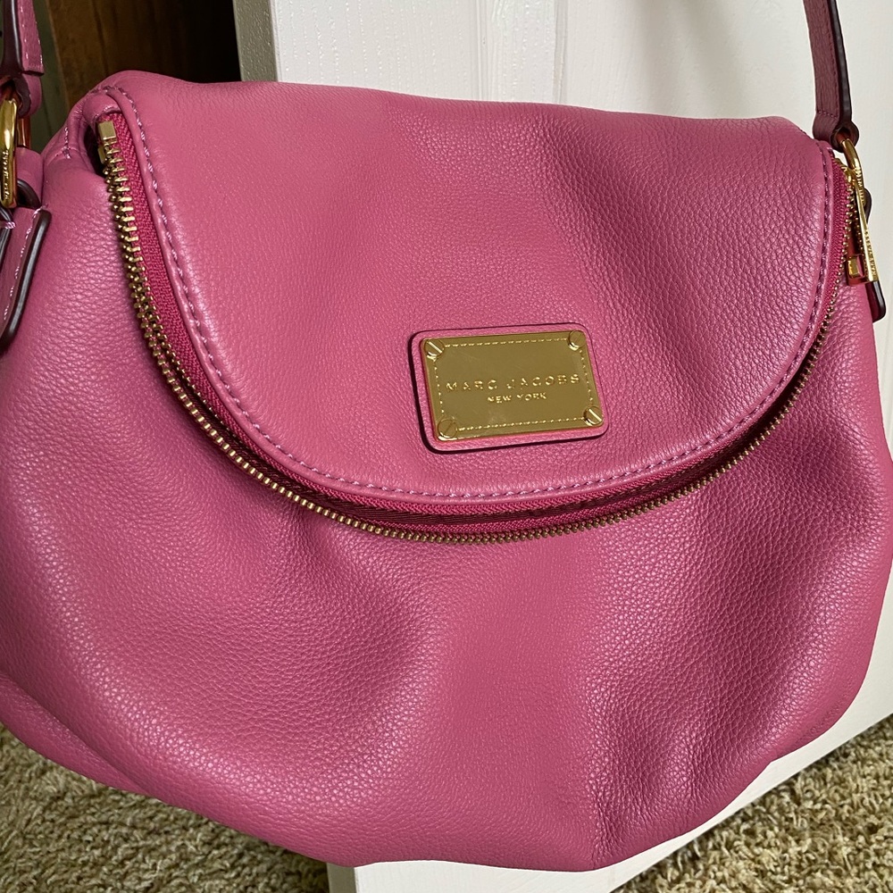 Marc Jacobs crossbody leather bag, pink